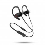 Wholesale Hook Style Bluetooth Earphone Headset with MicroSD Music Slot MSF1 (Black)